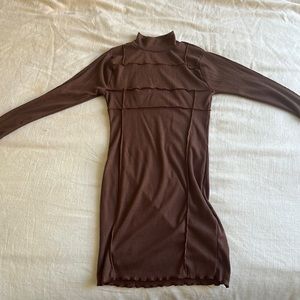 NastyGal ribbed bodycon mini dress!